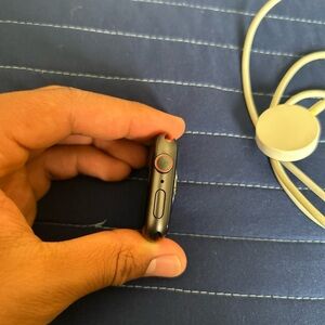 Series 6 Apple Watch. Space gray iCloud bands and charger included (iCloud Lock)